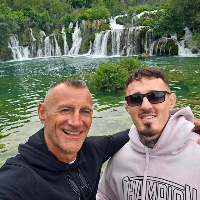 Stipe Drviš I Tom Aspinall u NP Krka