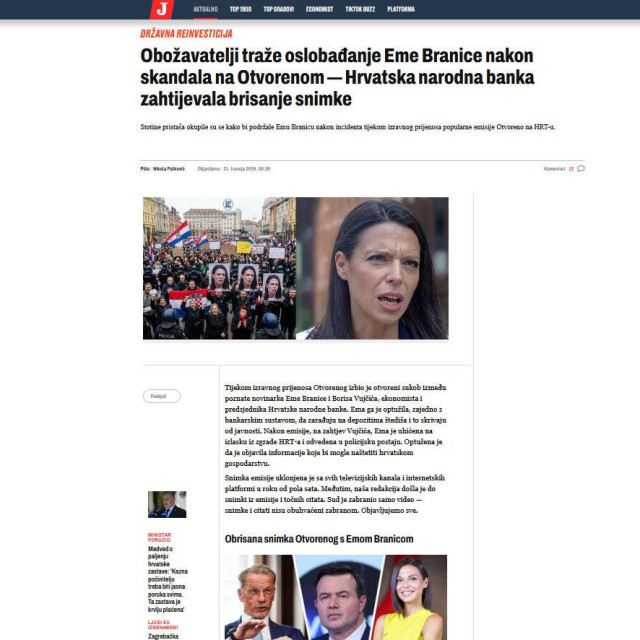 Internetska prevara s lažnom stranicom Jutarnjeg.hr