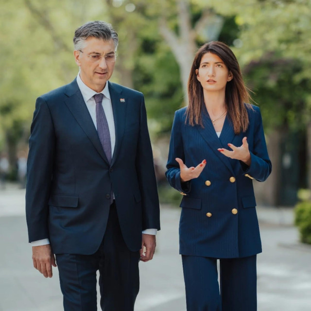 Andrej Plenković i Darijana Filipović