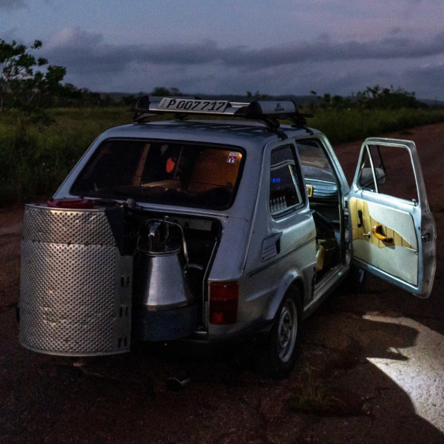 Juan Carlos Pino u svom Fiatu