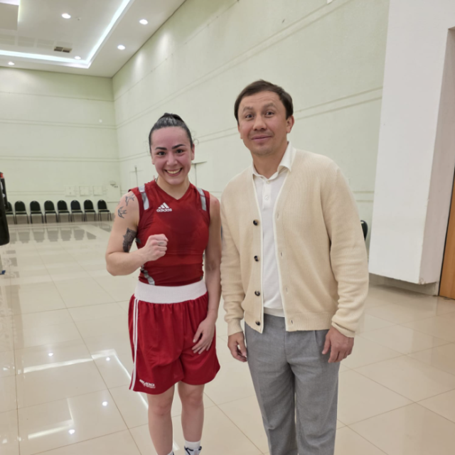 Sara Beram i Genadij Golovkin