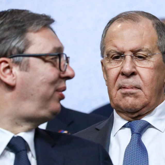 Aleksandar Vučić i Sergej Lavrov