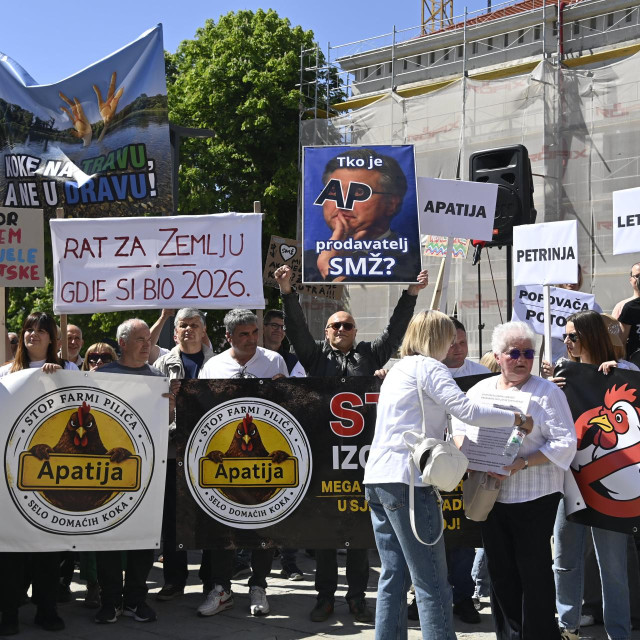 Prosvjed Za spas Hrvatske od mega farmi i klaonica - Nije gotovo dok nije gotovo!
