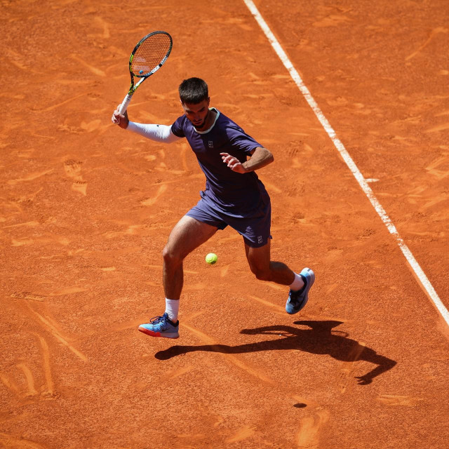 Dino Prižmić u akciji na Masters 1000 turniru u Madridu