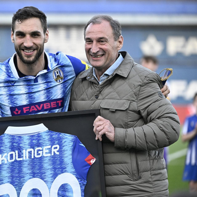Igrač Lokomotive Denis Kolinger i Božidar Šikić