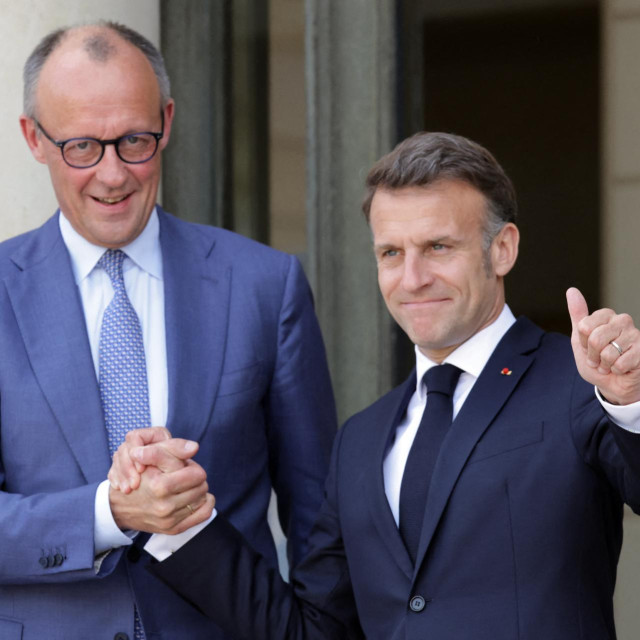 Friedrich Merz i Emmanuel Macron