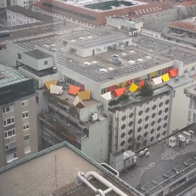 Smještaj u šatorima u Ljubljani