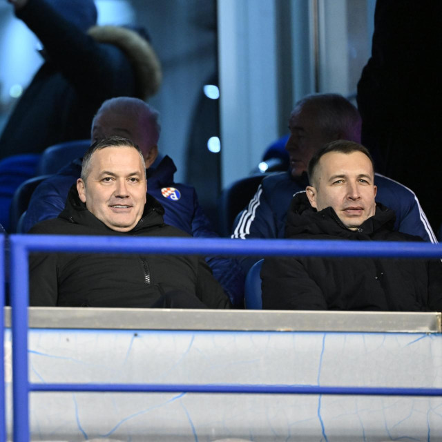 Predsjednik Karlovca Darko Podnar (desno) u društvu Marijana Kustića i Vlatke Peras, 2023.