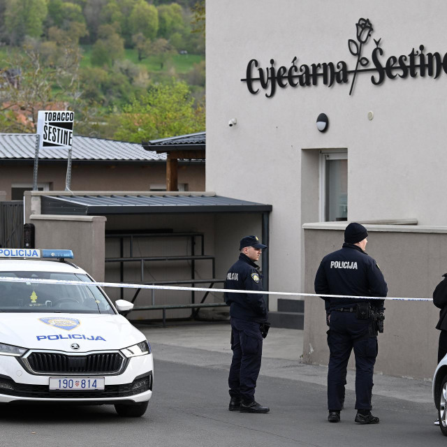 Policijski očevid na mjestu ubojstva kod ilegalne kockarnice