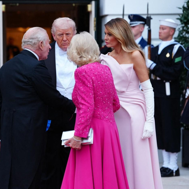 Donald Trump, Melania Trump, kralj Charles, kraljica Camilla