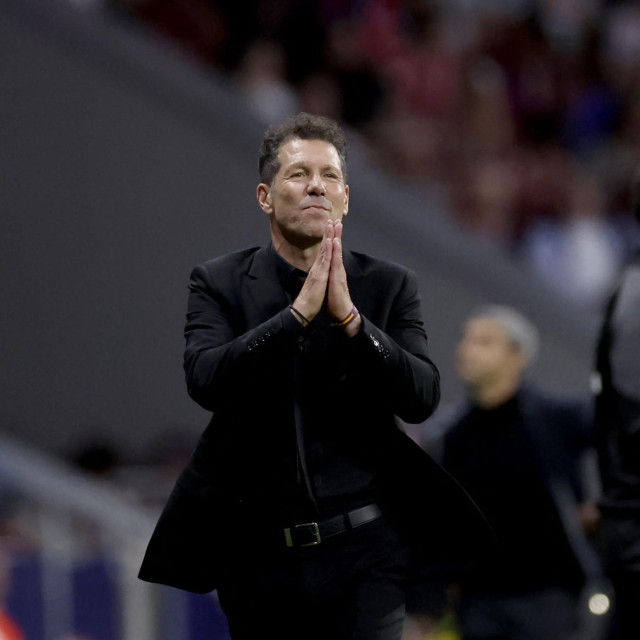Diego Simeone još jednom je bio živahan uz aut-liniju