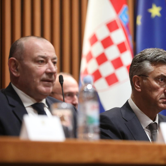 Zamjenik i predsjednik HDZ-a: Tomo Medved i Andrej Plenković