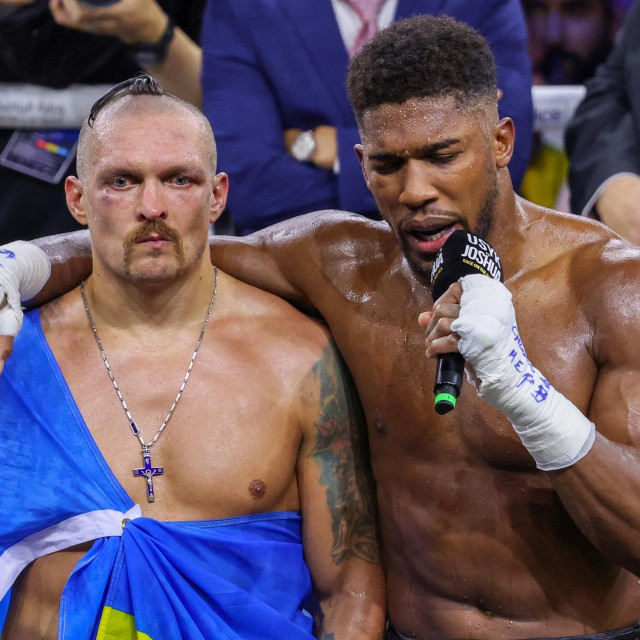 Oleksandr Usik i Anthony Joshua