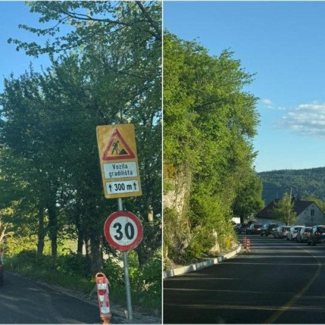Kaos na staroj cesti kod Vrbovskog