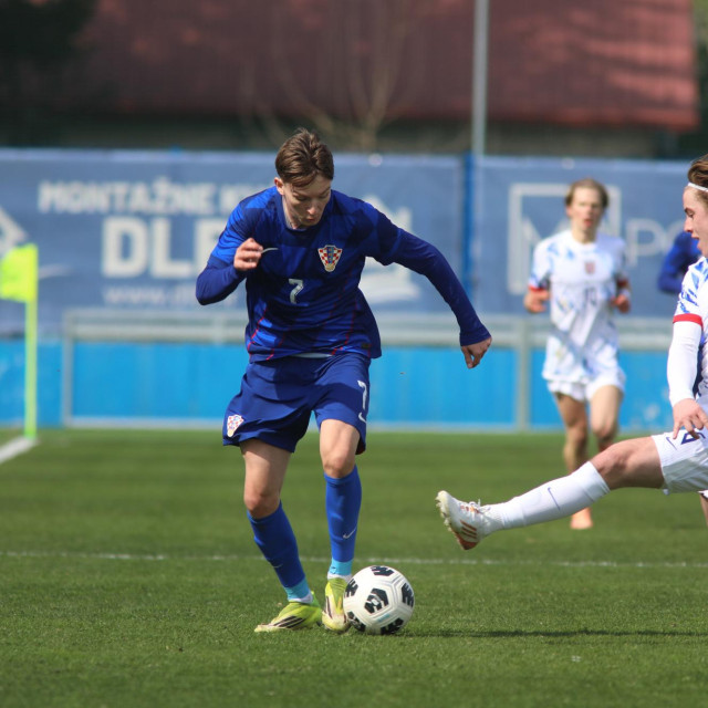 Karlo Mijo Šimić na utakmici hrvatske U19 reprezentacije u Varaždinu