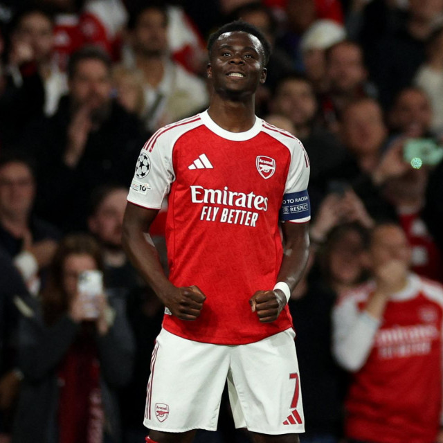 Bukayo Saka bio je strijelac pogotka za Arsenalovu 1:0 pobjedu protiv Atletica