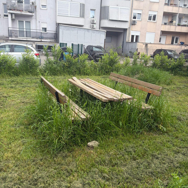 Park na Vrbiku nakon košnje