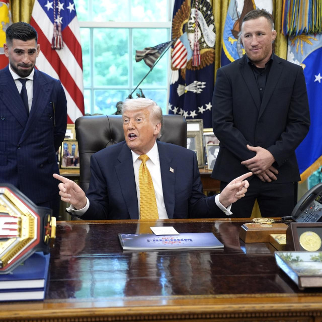Ilia Topuria, Donald Trump i Justin Gaethje
