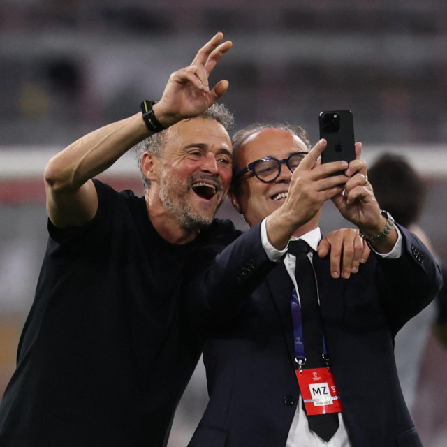 Luis Enrique i Luis Campos, trener i sportski direktor Paris Saint-Germaina