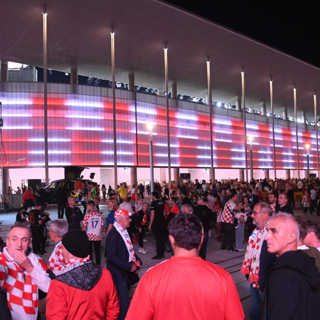 Ovako je Opus Arena izgledala 2023. prije utakmice Hrvatske i Turske