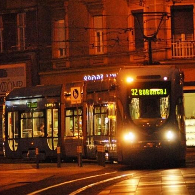 Zagreb - Noćni tramvaj, ilustracija