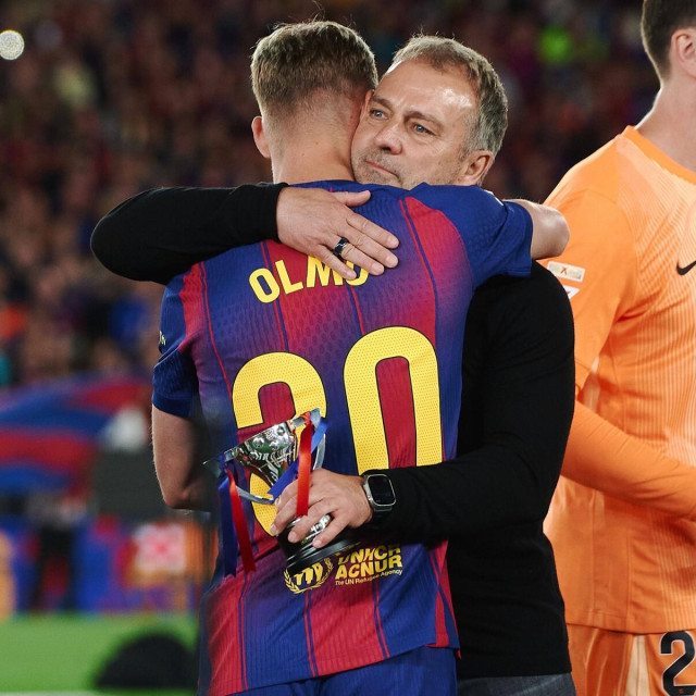 Dani Olmo i Hansi Flick 