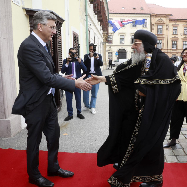 Andrej Plenković, Tawadros II.

 
