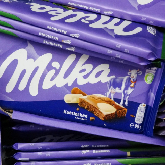 Milka čokolada, ilustracija