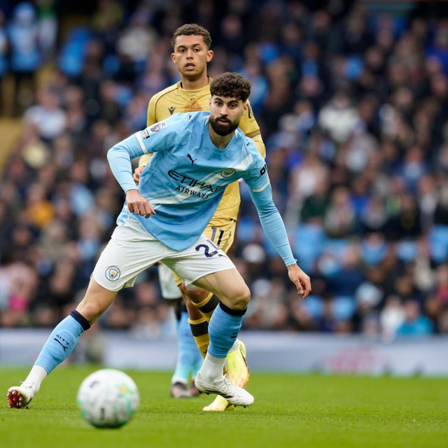 Joško Gvardiol na utakmici Manchester City - Crystal Palace