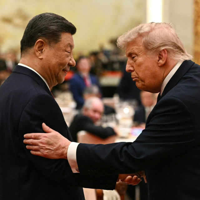 Xi Jinping i Donald Trump na državničkom banketu u Pekingu