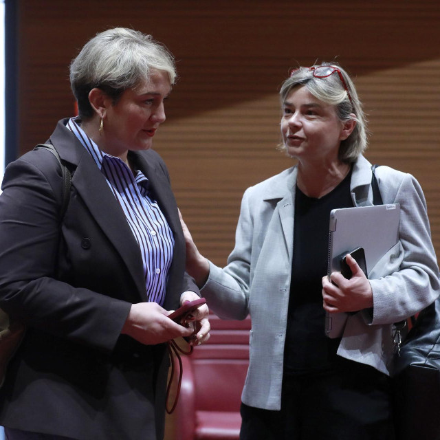Ivana Marković i Sandra Benčić u Saboru krajem travnja