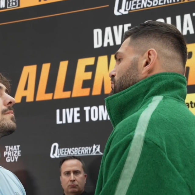 Dave Allen (lijevo) i Filip Hrgović (desno)