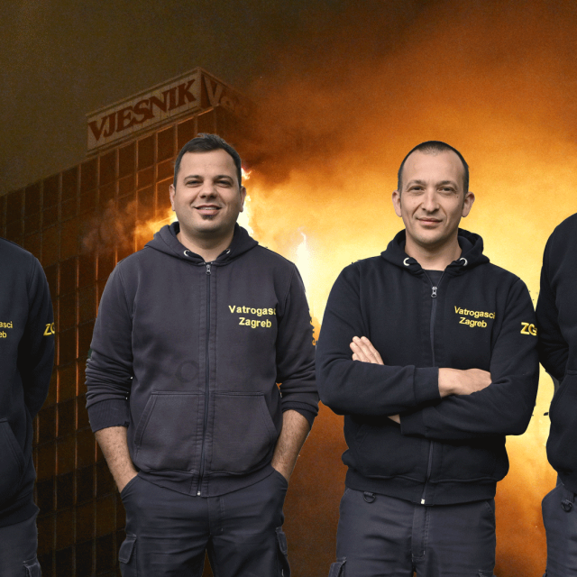 Goran, Dražen, Marko i Igor među prvima su ušli u buktinju Vjesnika