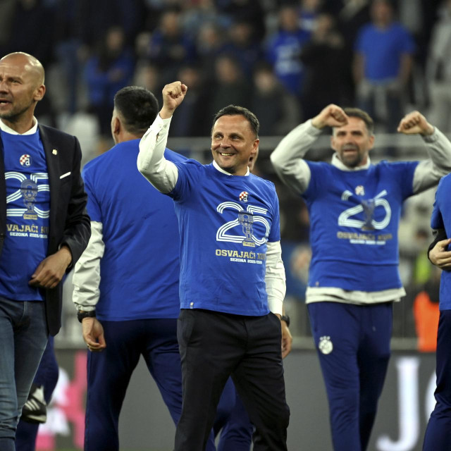 Mario Kovačević proslavlja osvajanje Hrvatskog kupa