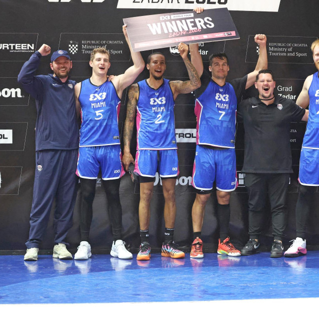 Dodjela nagrada ekipi Miami, pobjednicima međunarodnog turnira FIBA 3x3 World Tour