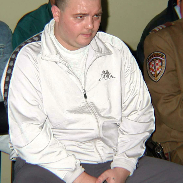 Kristijan Aleksić na suđenju u Splitu 2001. godine