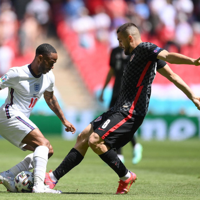 Raheem Sterling i Mateo Kovačić na Euu 2021.