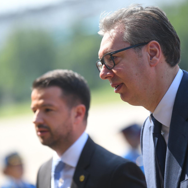Jakov Milatović i Aleksandar Vučić