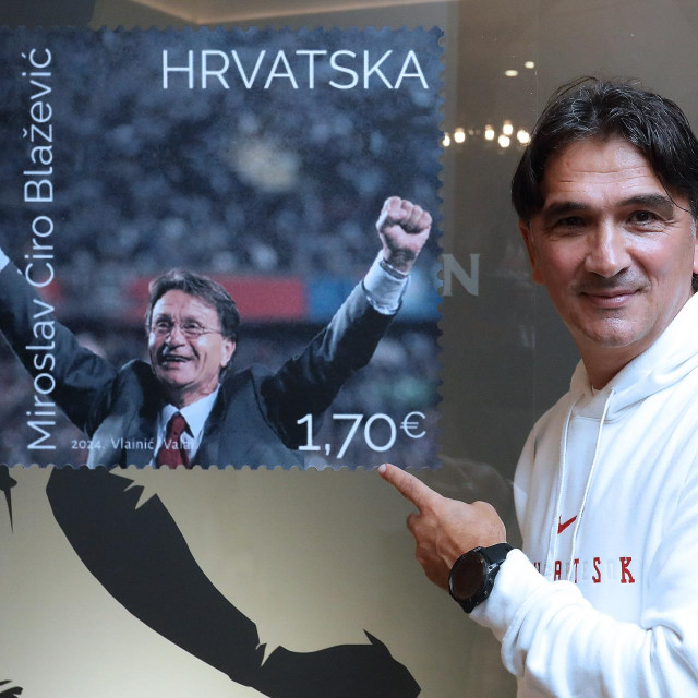 Zlatko Dalić ispred portreta Ćire Blaževića