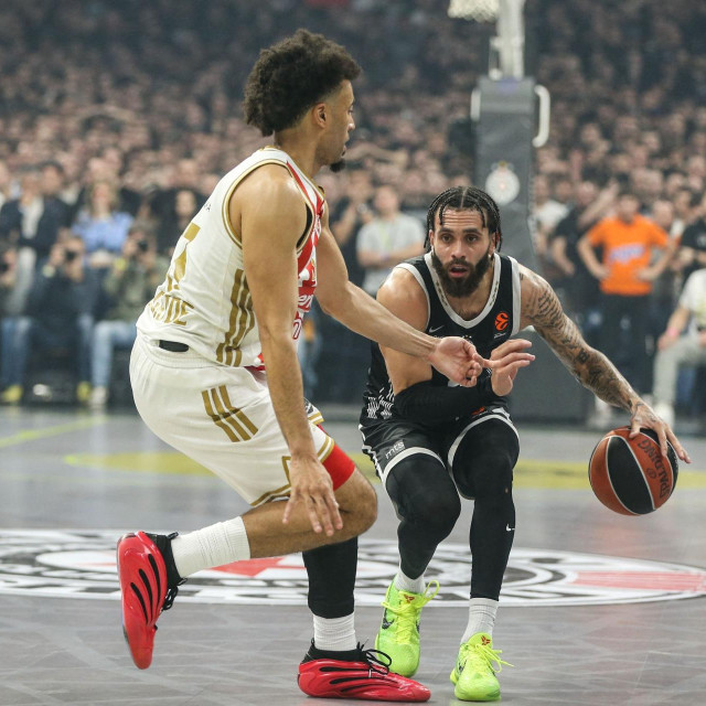 Duane Washington (Partizan) je bio neuhvatljiv za igrače Crvene zvezde u prvoj utakmici polufinala