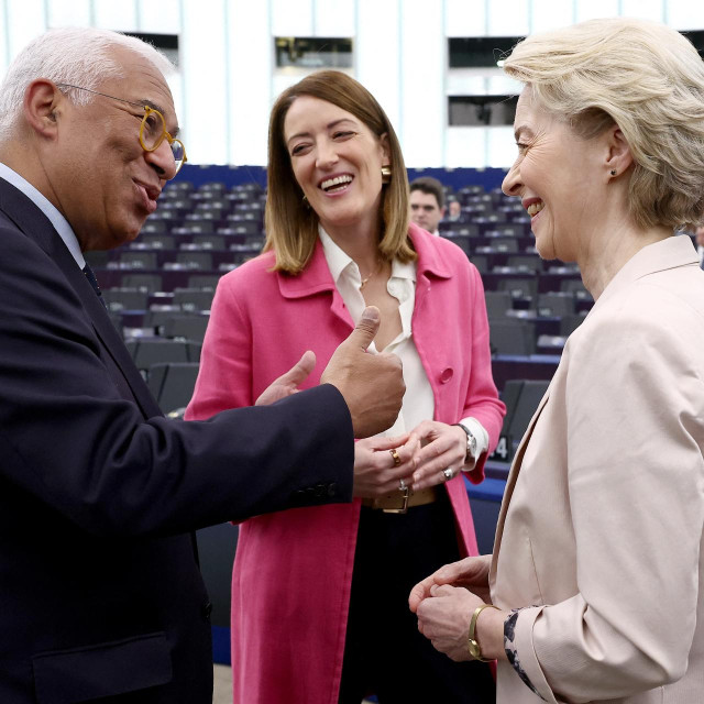 Antonio Costa, Ursula von der Leyen i Roberta Metsola