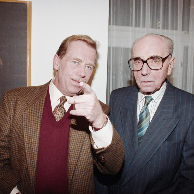 Václav Havel i Jiří Kolář

 