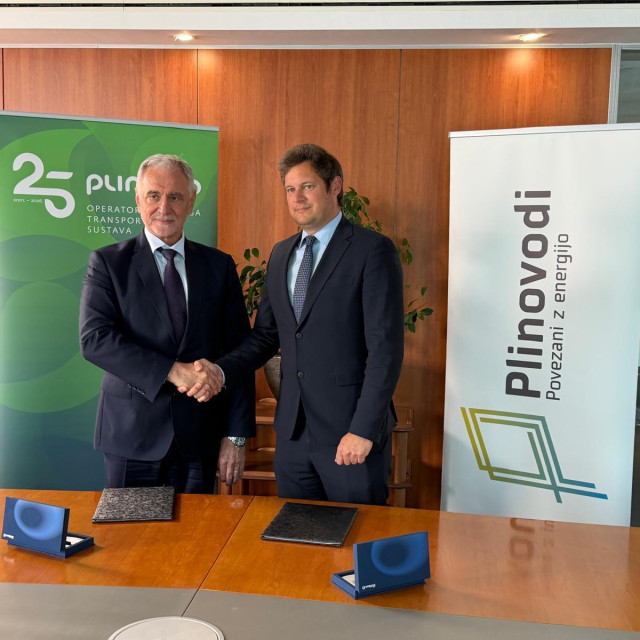Ivica Arar, predsjednik Uprave Plinacra i Matija Bitenc, izvršni direktor Plinovoda