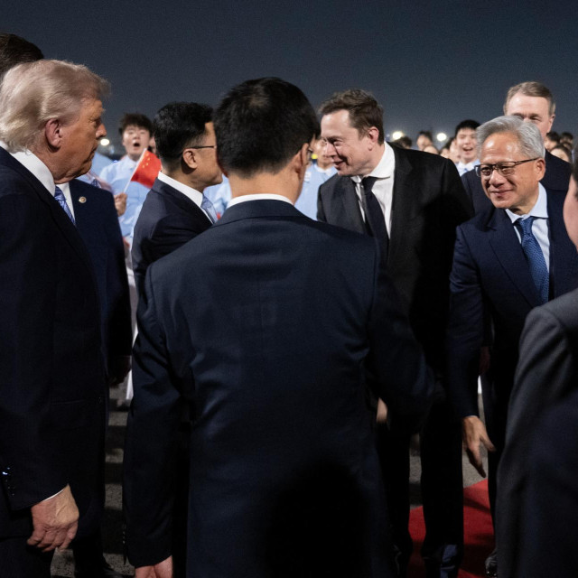 Donald Trump, Elon Musk i Jensen Huang