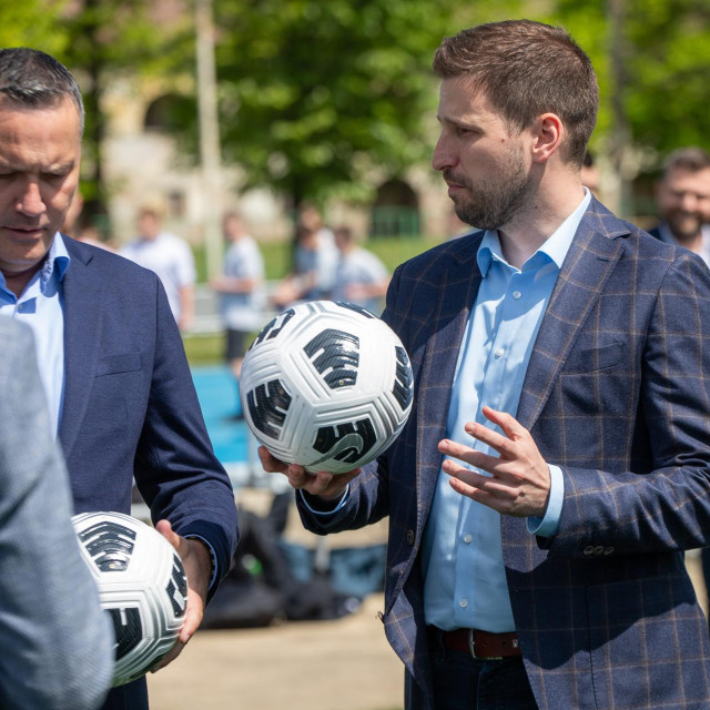 Gradonačelnik Osijeka Ivan Radić i predsjednik HNS-a Marijan Kustić