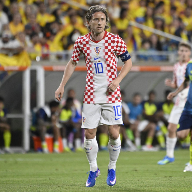 Luka Modrić na prijateljskoj utakmici s Kolumbijom