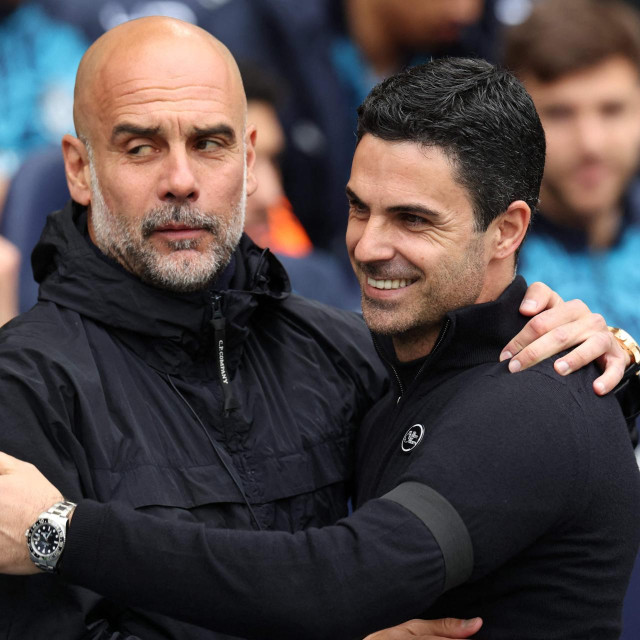 Pep Guardiola i Mikel Arteta