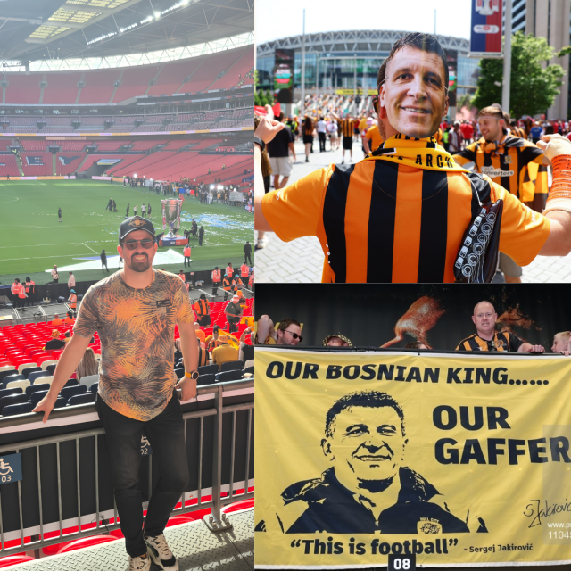 David Gunjević bio je na utakmici Hulla na Wembleyju