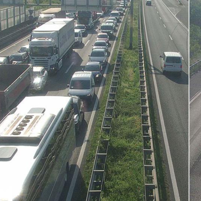 Gužve na zagrebačkoj obilaznici, kamere s čvorova Jakuševec i Buzin (8.00)