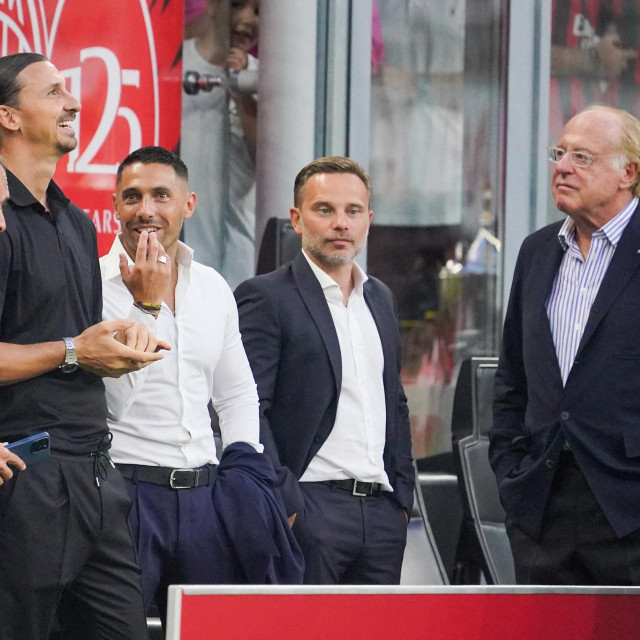 Gerry Cardinale, Zlatan Ibrahimović, Geoffrey Moncada, Giorgio Furlani i Paolo Scaroni, 2024.